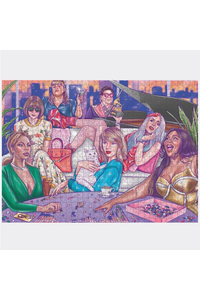A Night In, 1000 Piece Puzzle, Adult Jigsaw, 20 x 27.5 Inches, Main, color, Multicolored
