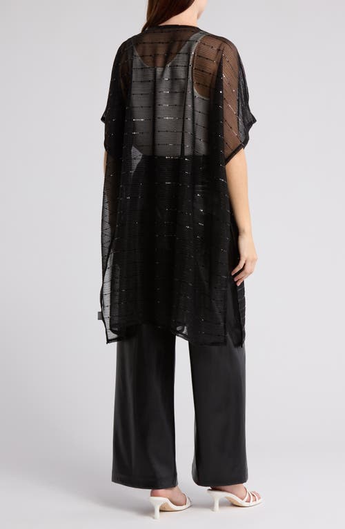 Area Stars Lurex Topper In Black
