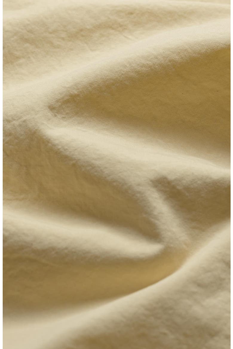 200 Thread Count Washed Cotton Percale Fitted Sheet, Alternate, color, BUTTERMILK