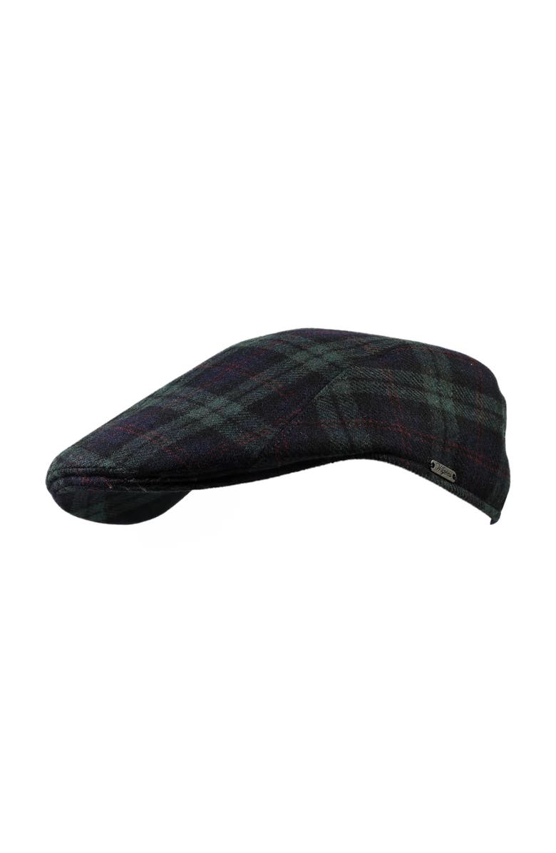 Wigens Men's Tartan Plaid Ivy Modern Cap, Main, color, Navy