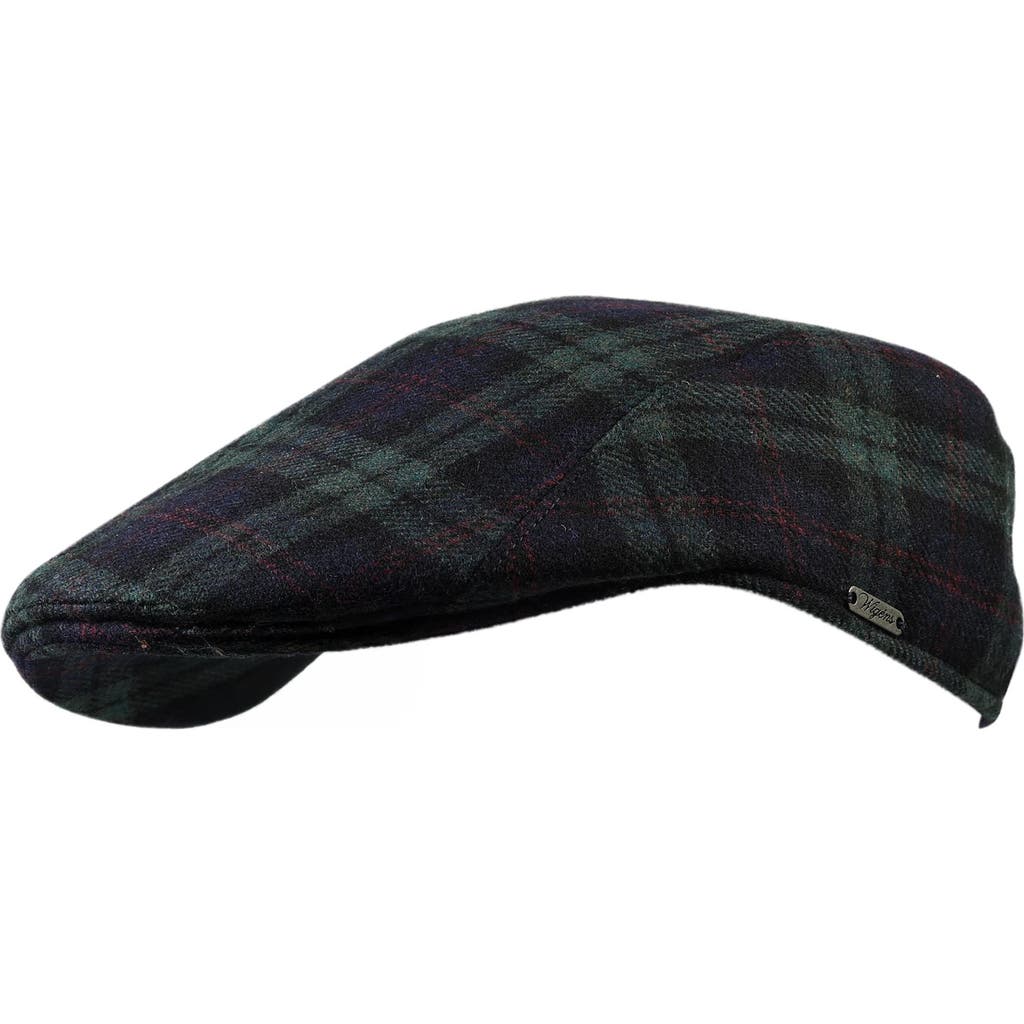 Wigens Tartan Plaid Ivy Modern Cap In Blue