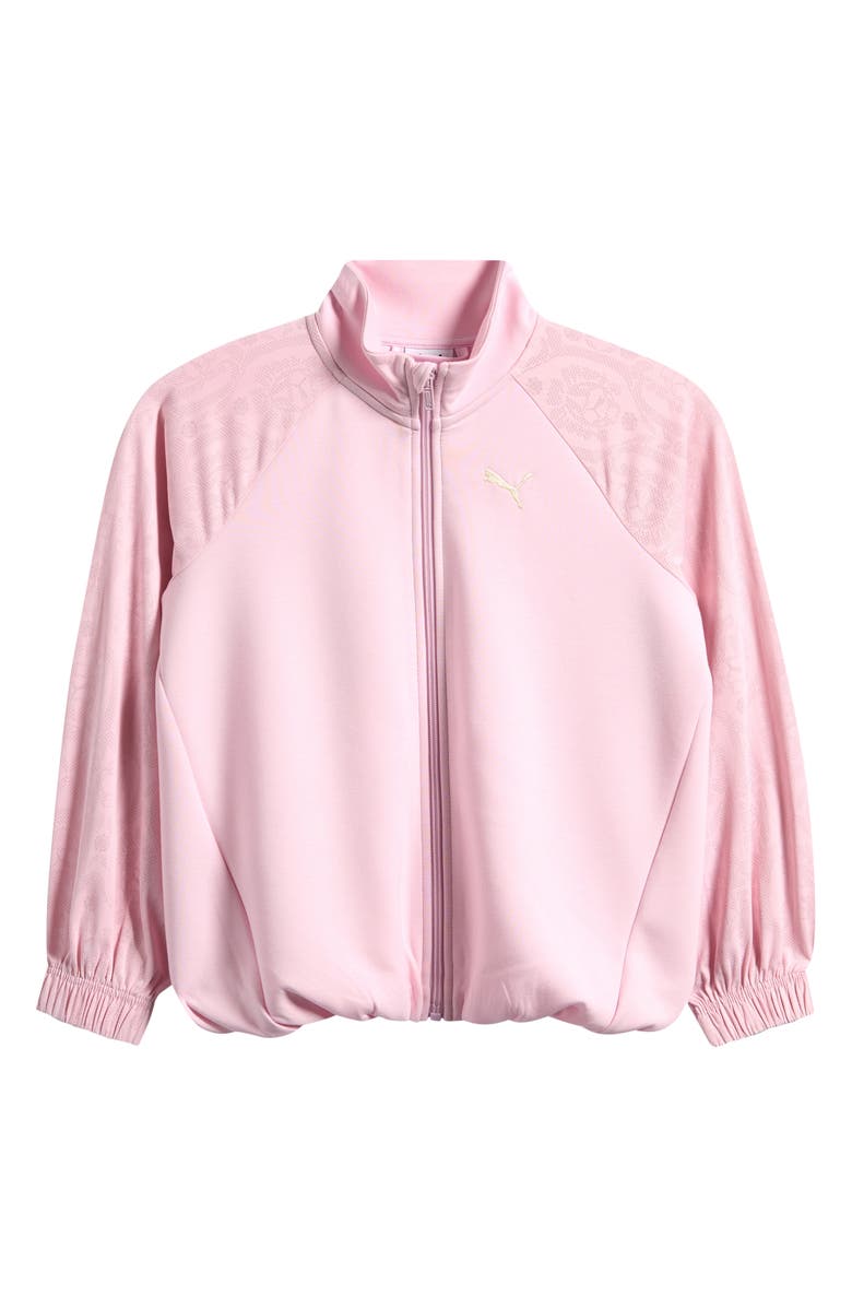 PUMA Kids' Lace Pack Zip Up Jacket, Main, color, Light Pink / White