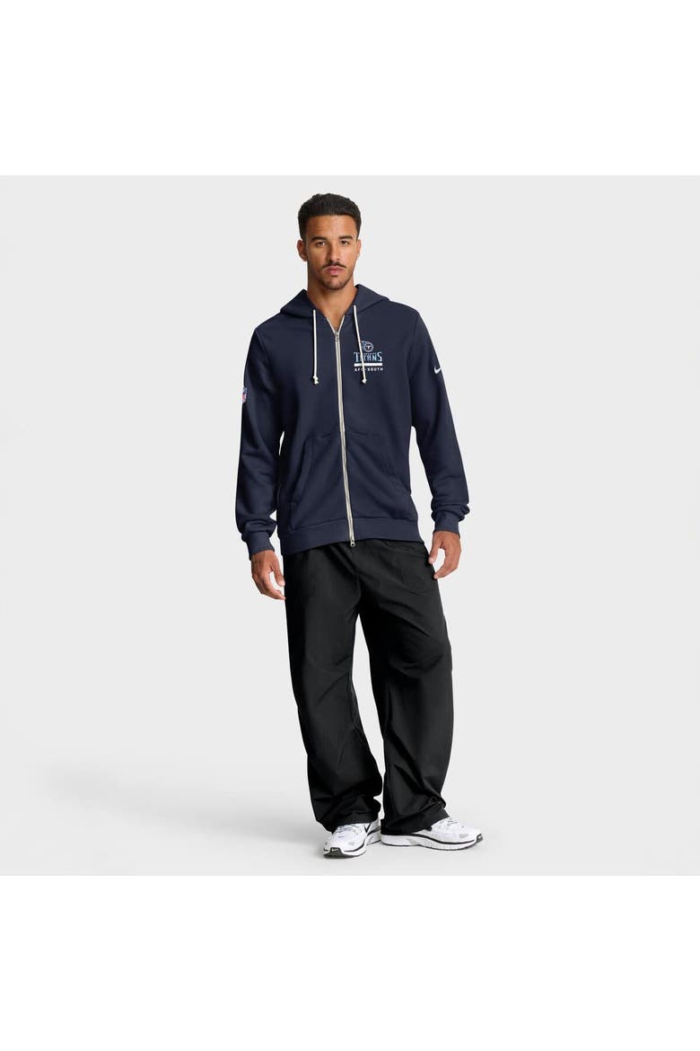 Men's Nike Navy Tennessee Titans Sideline Utility Player Performance Full-Zip Hoodie, Alternate, color, Navy