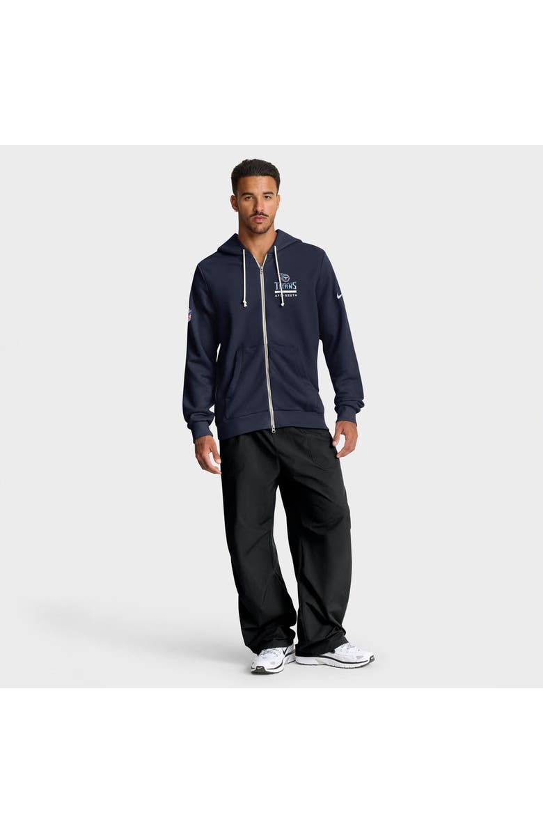 Nike Men's Nike Navy Tennessee Titans Sideline Utility Player Performance Full-Zip Hoodie, Alternate, color, Navy