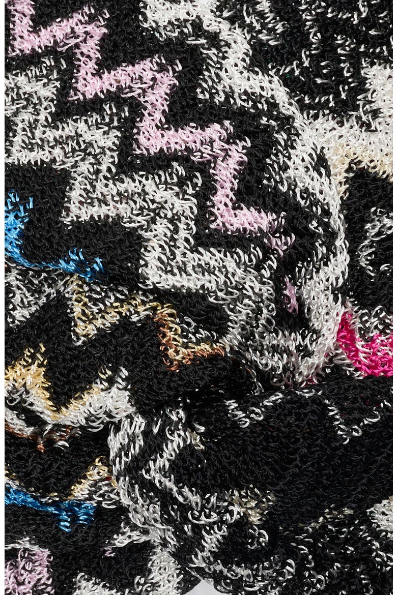 Knotted Zigzag Headband, Alternate, color, 0001 BLACK MULTI