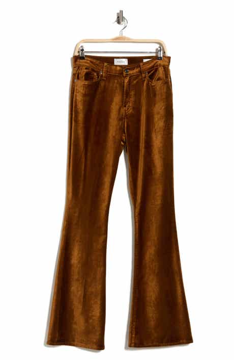 FRAME Le High Waist Flare Leg Velvet Pants