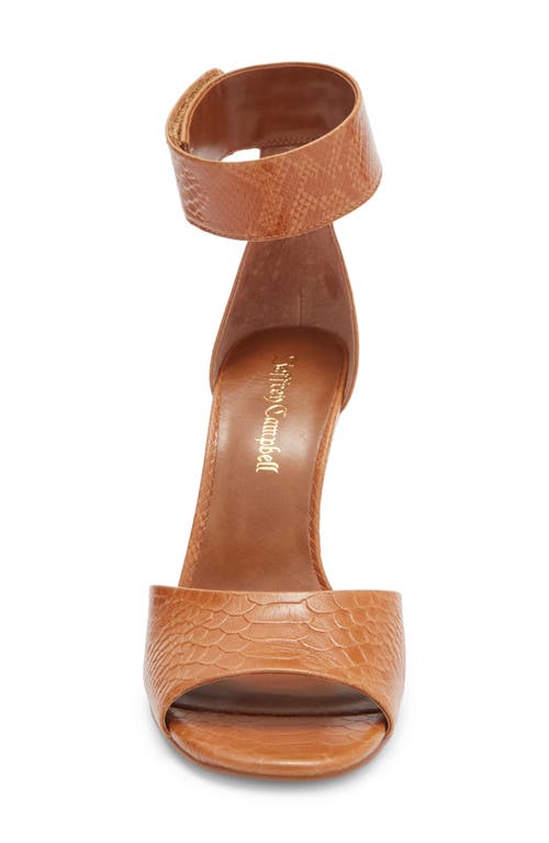Jeffrey Campbell La Vida Ankle Strap Sandal In Brown