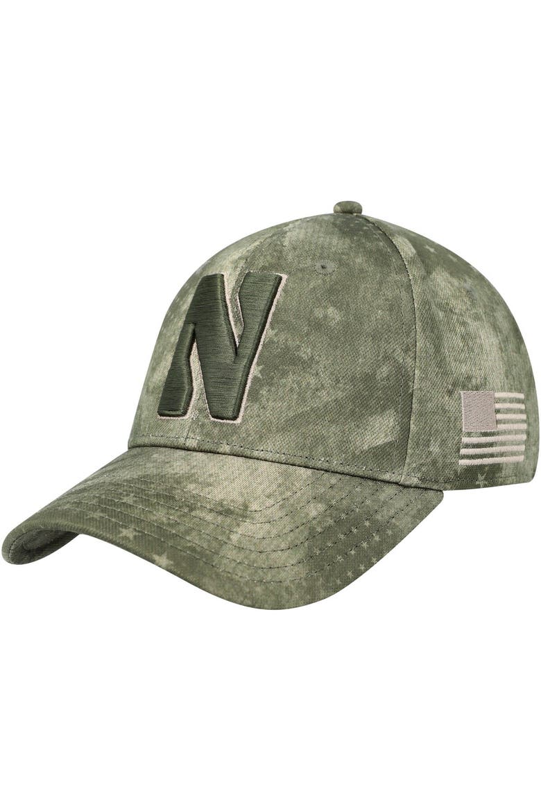 Men's Under Armour Camo Northwestern Wildcats Blitzing Performance Adjustable Hat, Main, color, Camo