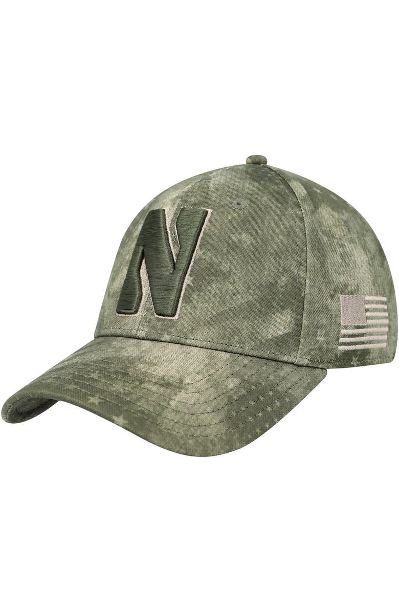 Under Armour Men's Under Armour Camo Northwestern Wildcats Blitzing Performance Adjustable Hat, Main, color, 