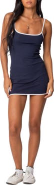 EDIKTED Lark Contrast Trim Minidress