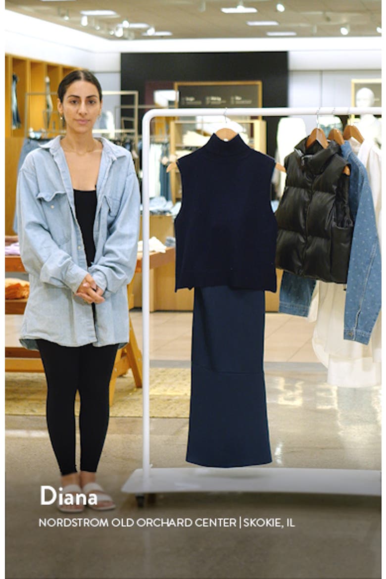 Two-Piece Sleeveless Turtleneck Sweater & Satin Slipdress video