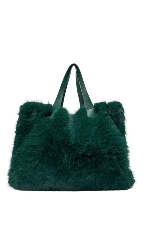 Azalea Wang Confidante Faux Fur Handbag