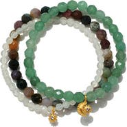 Satya Jewelry Manifest Peace Gemstone Bracelet Set