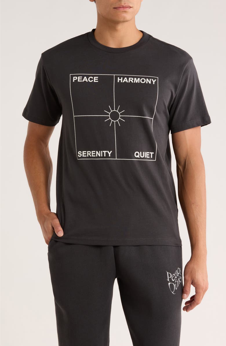 Museum of Peace & Quiet Four Corners Graphic T-Shirt, Main, color, Black