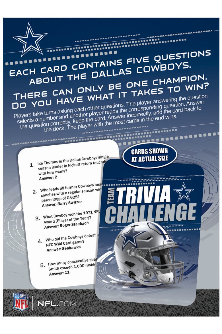 Dallas Cowboys Trivia Challenge, Alternate, color, Multicolor