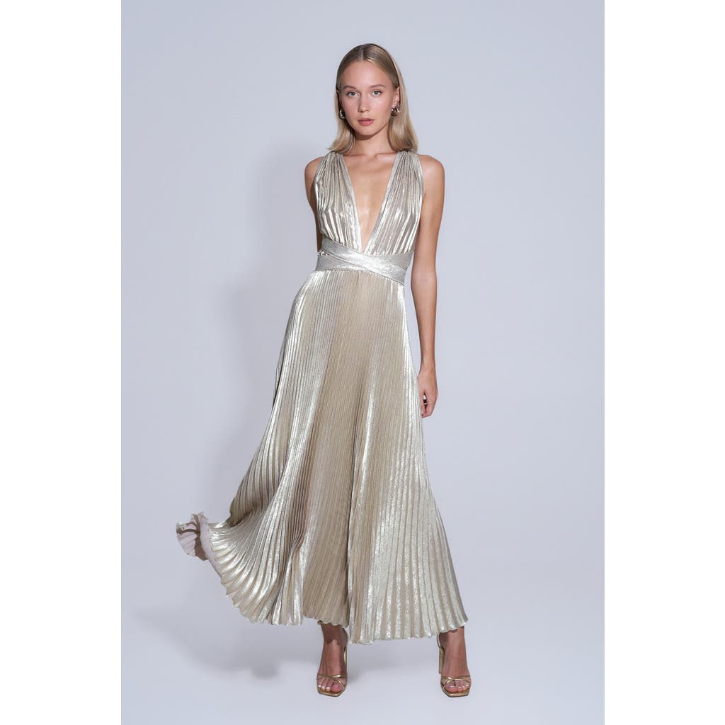 L'idée Woman Moderniste Gown In Silver
