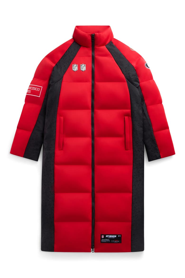 Unisex Team Long Coat, Main, color, 49ERS