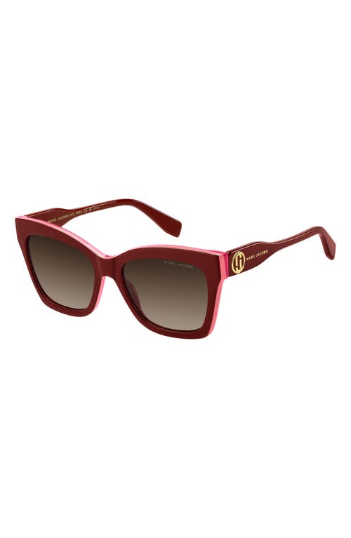 Marc Jacobs 54mm Cat Eye Sunglasses In Red
