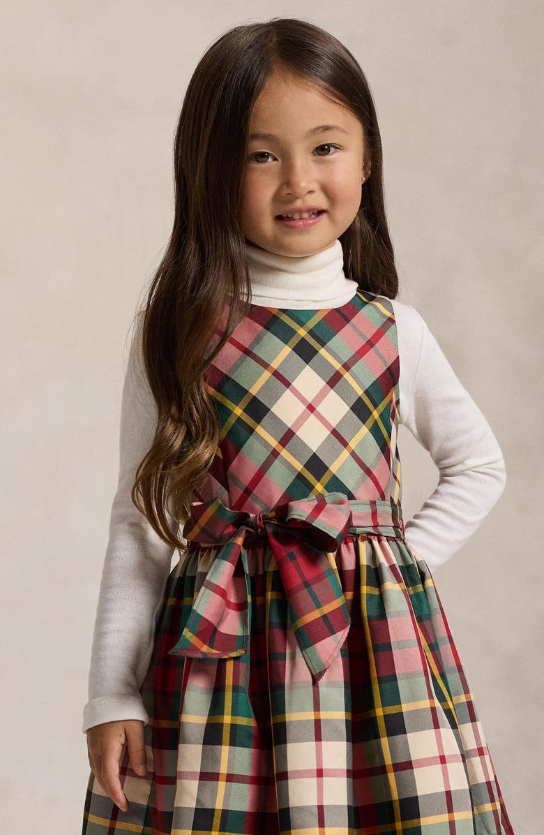 Polo Ralph Lauren Kids' Plaid Sleeveless Dress, Alternate, color,