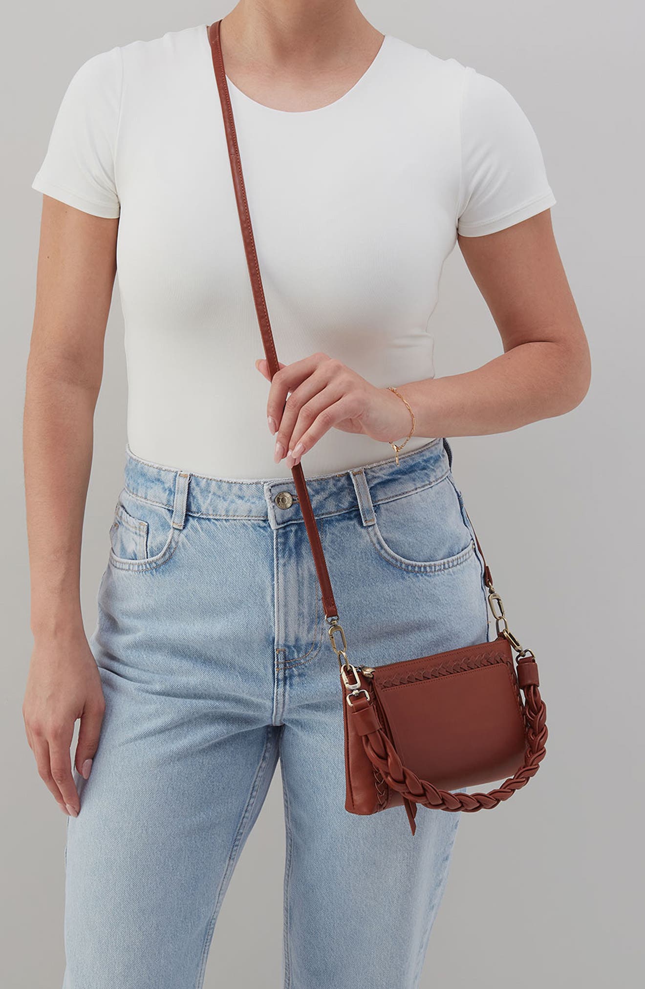 Darcy Convertible Leather Crossbody Bag, Alternate, color, LUGGAGE