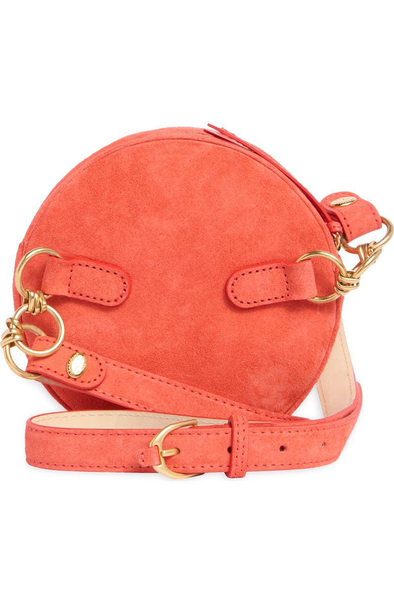 Longchamp Round Belt Bag, Alternate, color, Coral