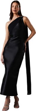 Coast One Shoulder Twill Gown