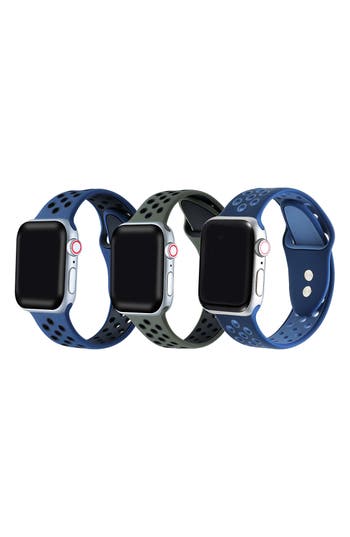 The Posh Tech Assorted 3-pack Silicone Apple Watch® Watchbands In Assorted