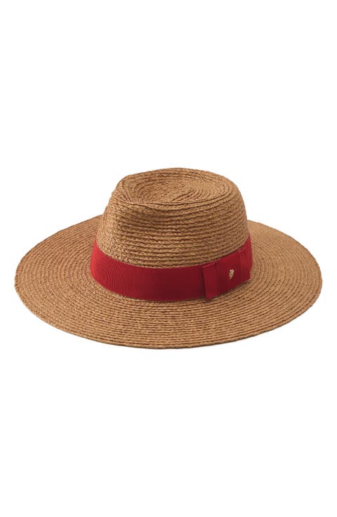 Jenna Raffia Straw Fedora