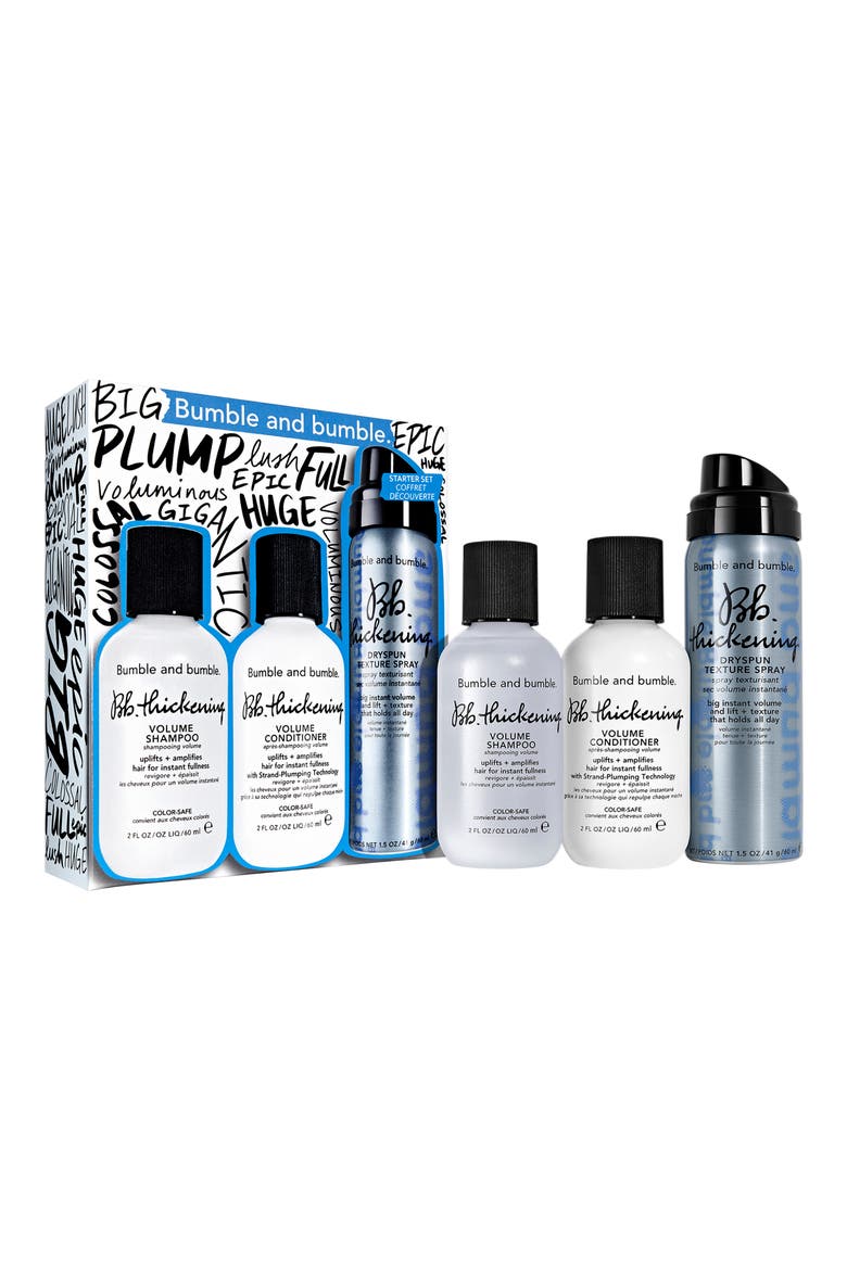 Travel Size Thickening Big + Full Starter Hair Set $48 Value, Main, color, NO COLOR