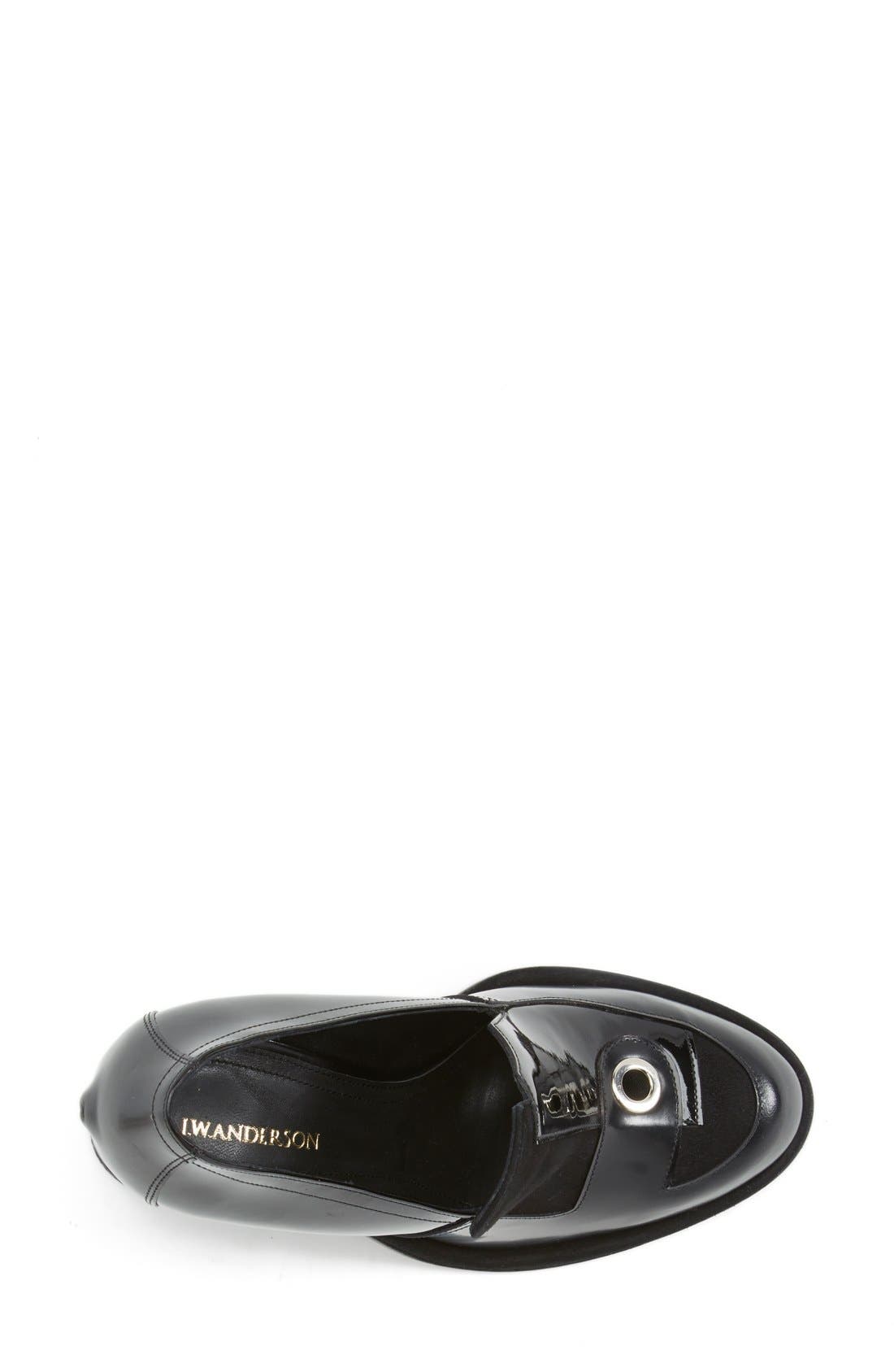 J.W.ANDERSON Loafer, Alternate, color, BLACK LEATHER