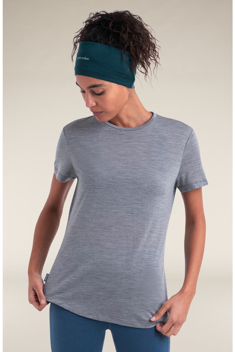 Lyocell & Merino Blend 125 Cool-Lite Sphere T-Shirt, Alternate, color, METRO HEATHER