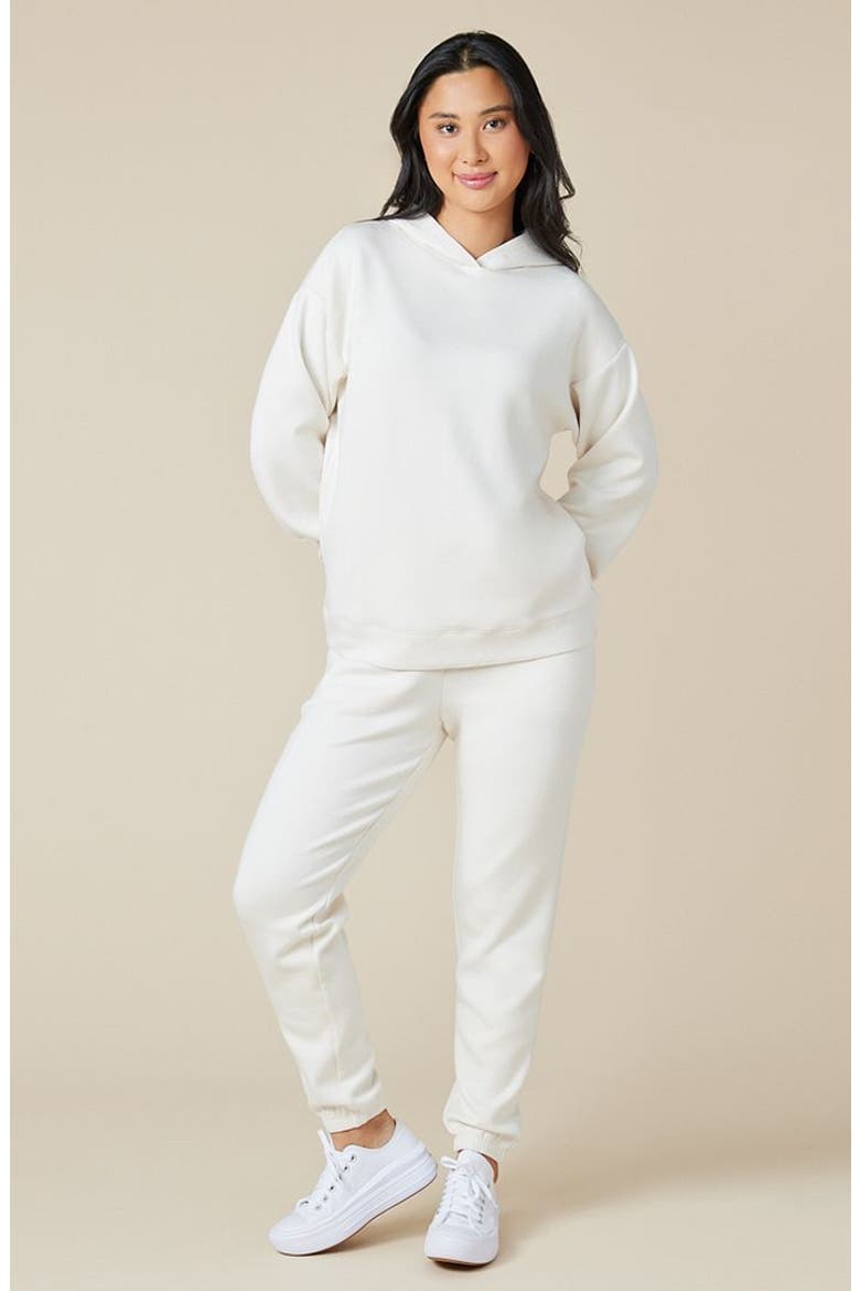 Athleisure DreamTech Oversize Hoodie Lounge Set, Alternate, color, Almond