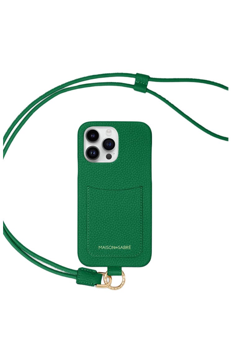 Sling Phone Case iPhone 14 Pro Max, Main, color, Emerald Green
