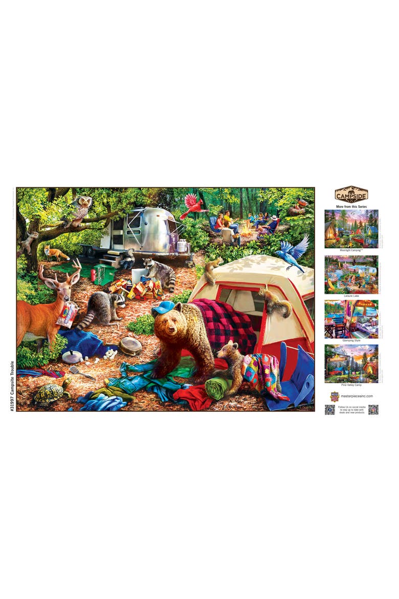 Campsite Trouble 300 Piece Jigsaw Puzzle, Alternate, color, Multicolor