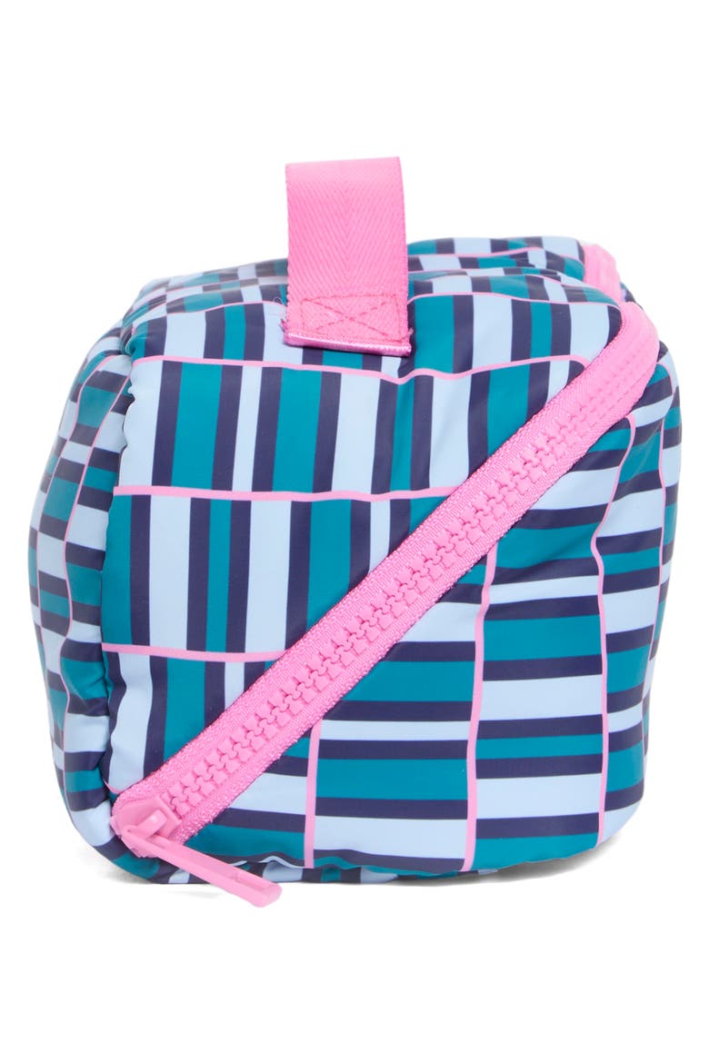 Khatie Large Cosmetic Case, Alternate, color, TEAL/ PINK