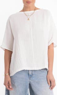 ocean+main Square Gauze Top