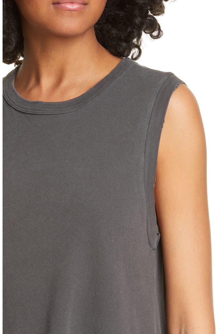 'The Sleeveless' Crewneck Tank, Alternate, color, WASHED BLACK