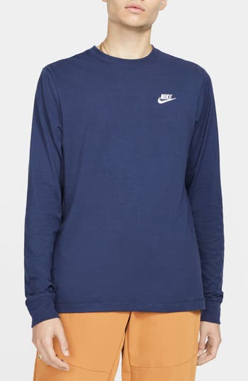 Nike Nsw Logo-embroidered Cotton-blend Jersey Sweatshirt