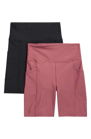 Balance Collection Ariana Assorted 2-pack High Waist Bike Shorts In Multi