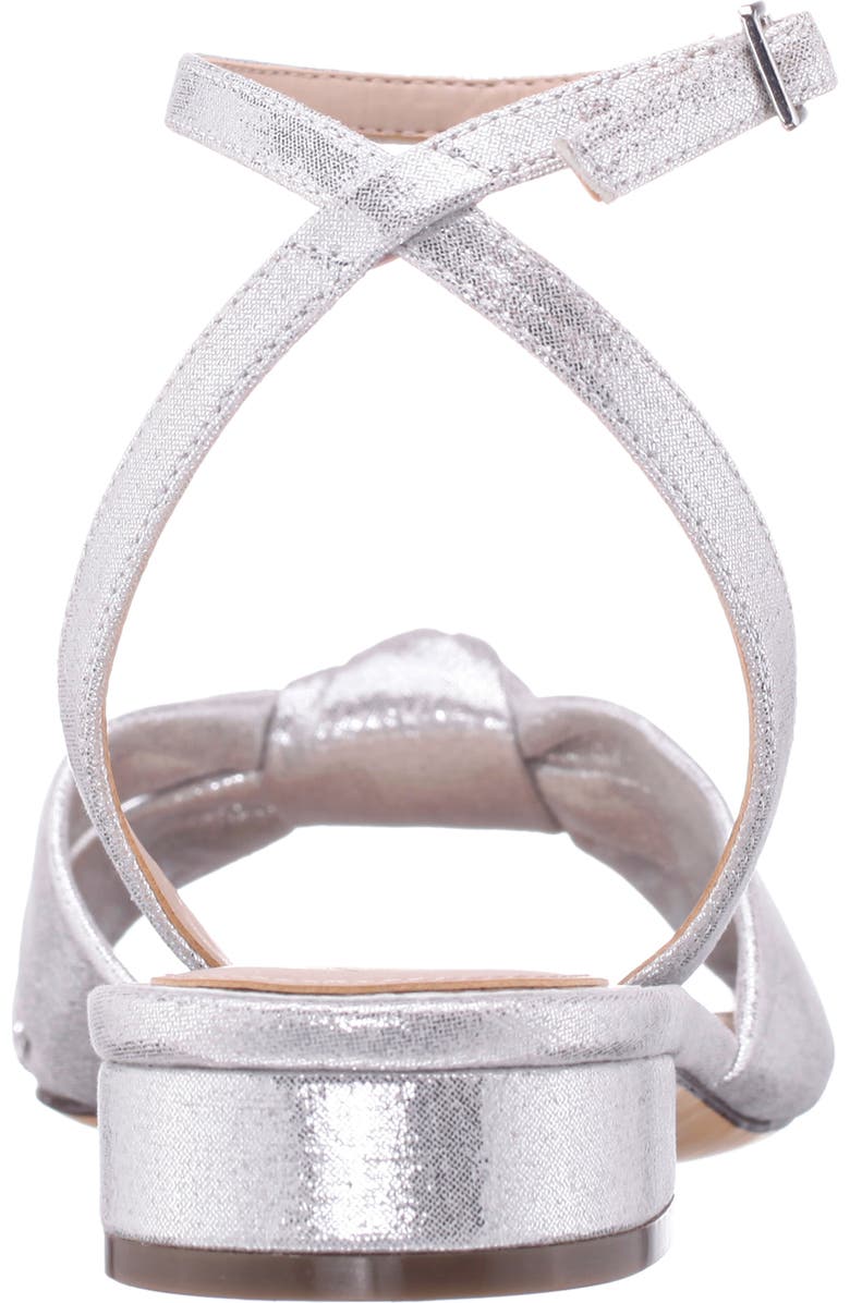 Nina Sulma Ankle Strap Sandal, Alternate, color, Silver