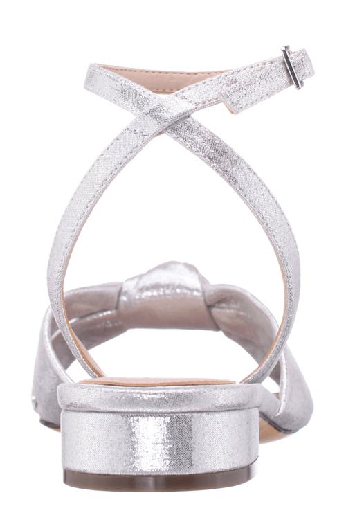 Nina Sulma Ankle Strap Sandal In Silver