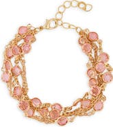 SAACHI Multi Chain Crystal Bracelet