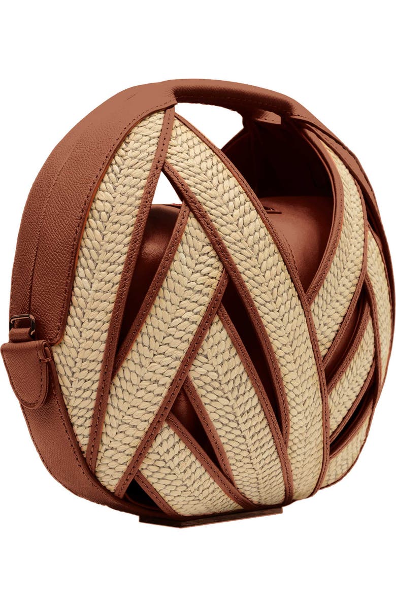 PERRIN PARIS Le Panier Handbag, Alternate, color, Raphia | Caramel