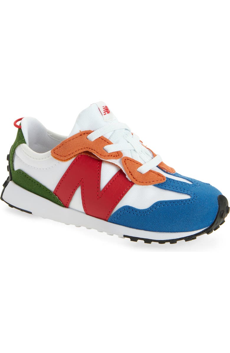 New Balance Kids' 327 Sneaker, Main, color, White/ Team Red