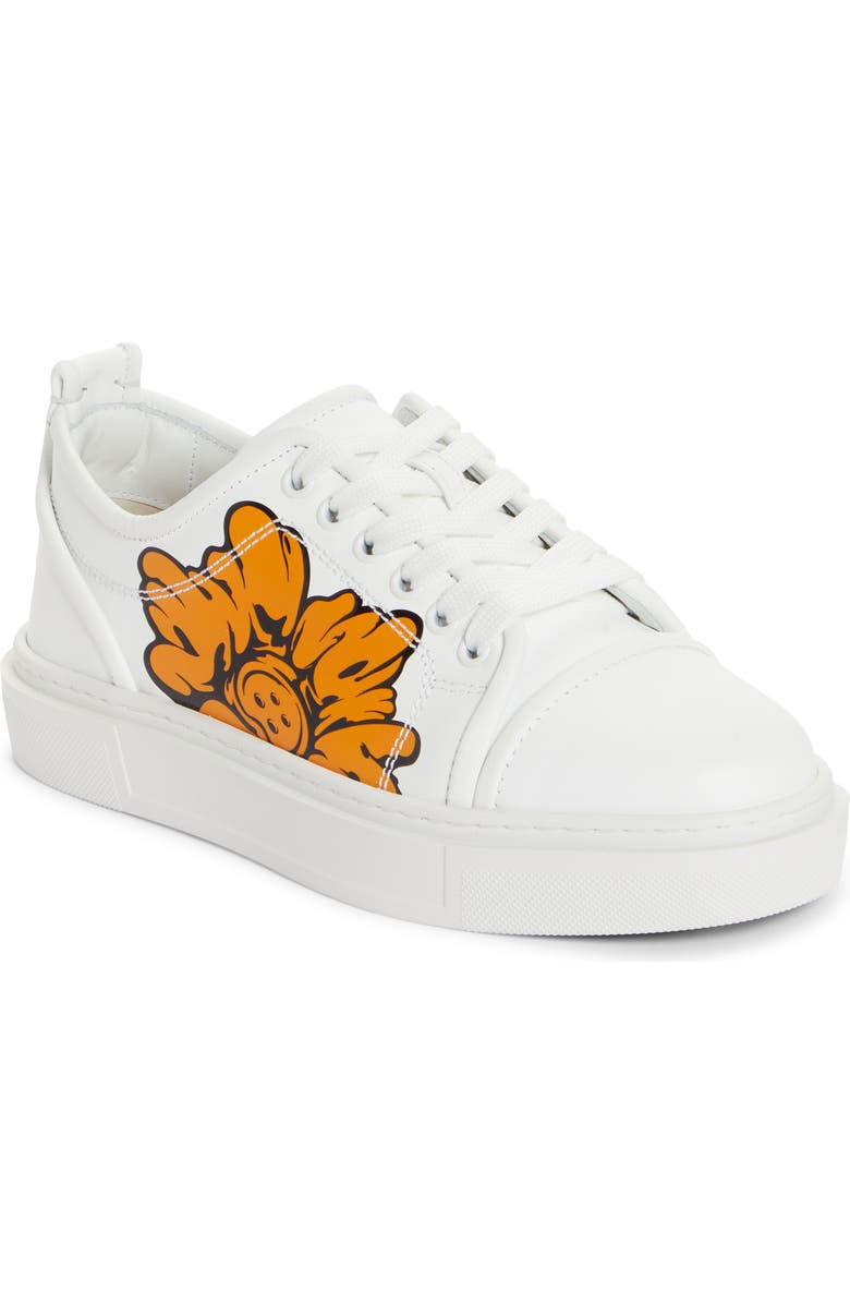 Christian Louboutin x Shun Sudo Adolon Donna Button Flower Low Top Sneaker, Main, color,