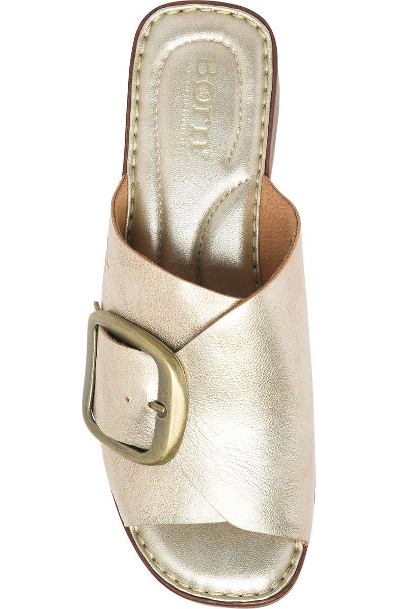 Børn Bangle Platform Slide Sandal, Alternate, color, Light Gold Metallic