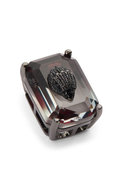 Kurt Geiger London Eagle Ombré Crystal Stud Earrings In Black