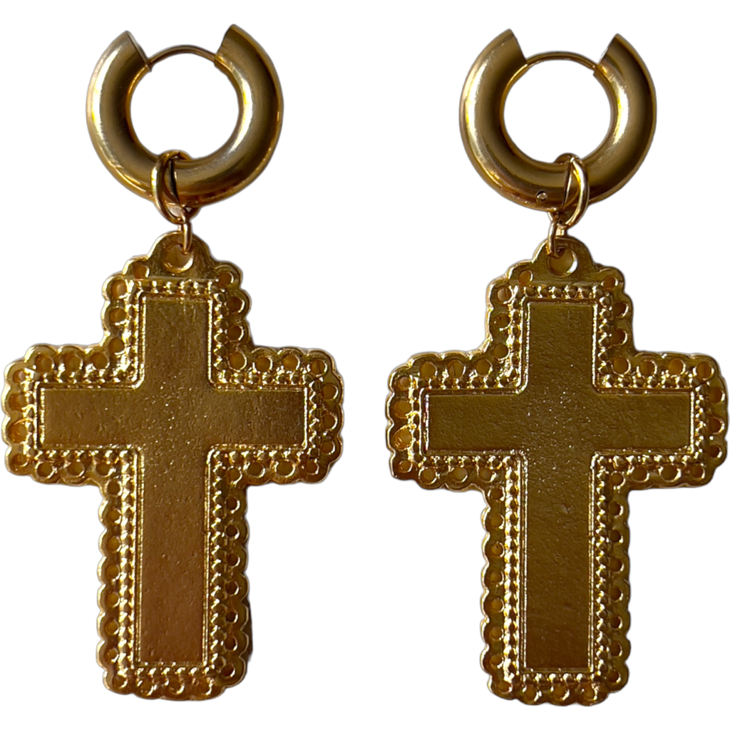 Sccollection Madonna Earrings In Gold