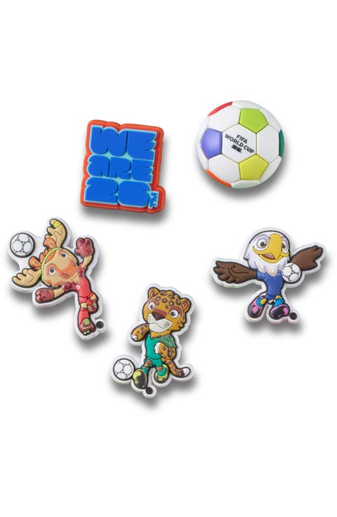 x FIFA World Cup '26 5-Pack Jibbitz™ Shoe Charms