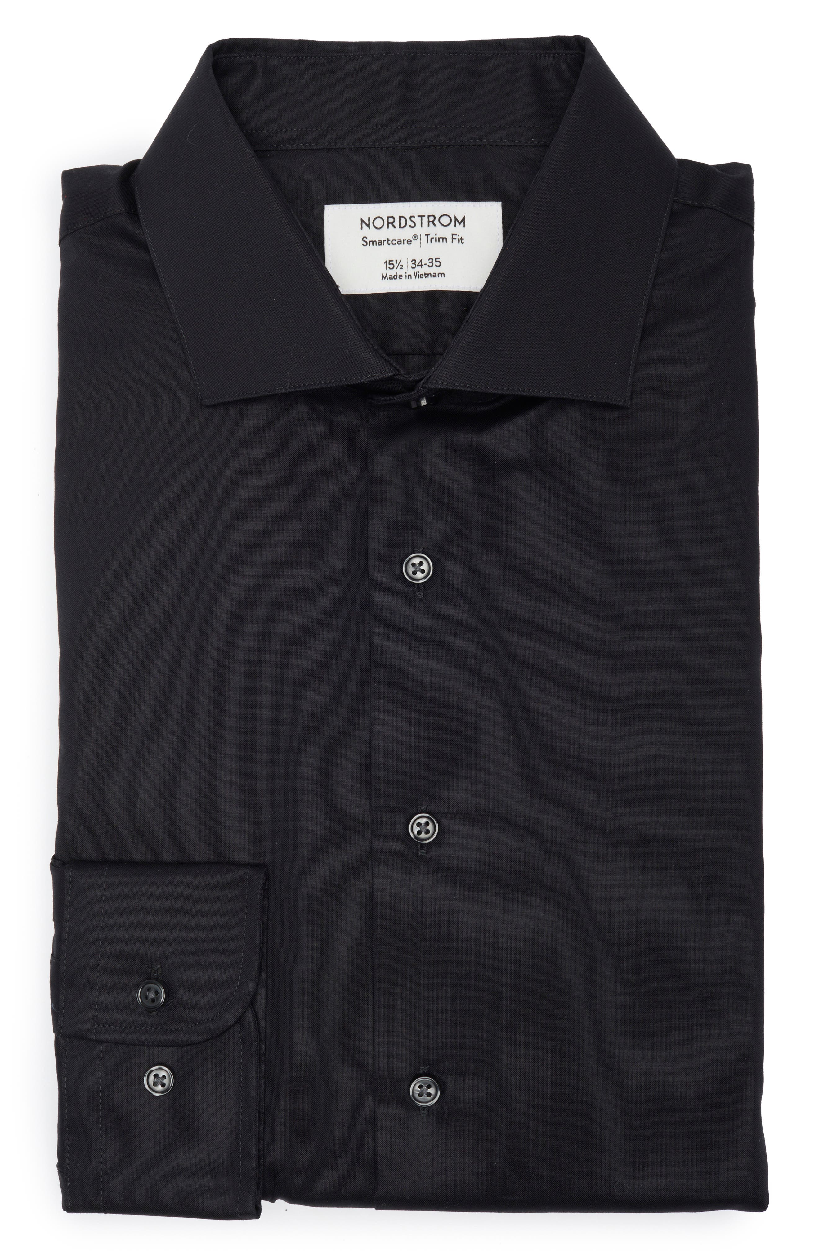 nordstrom smartcare trim fit dress shirt Smartcare™ Trim Fit Solid Dress Shirt (Men)